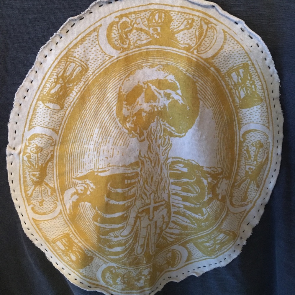 XL Primordial Highly Distressed and custom sewn